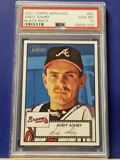 Andy Ashby - 2001 Topps Heritage Black Back   PSA 10 