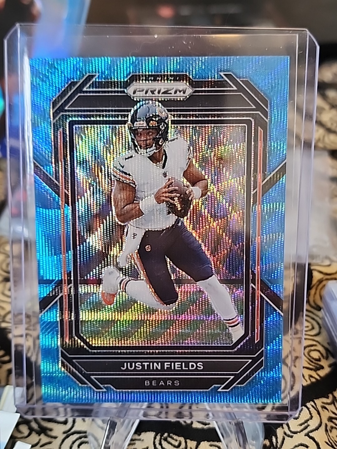 JUSTIN FIELDS 2022 Panini Prizm BLUE WAVE #47 Bears Steelers /199