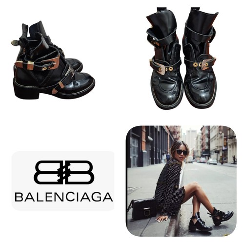 Balenciaga Ceinture Cutout Boots Size EU 38/US 7,5 - Picture 19 of 20