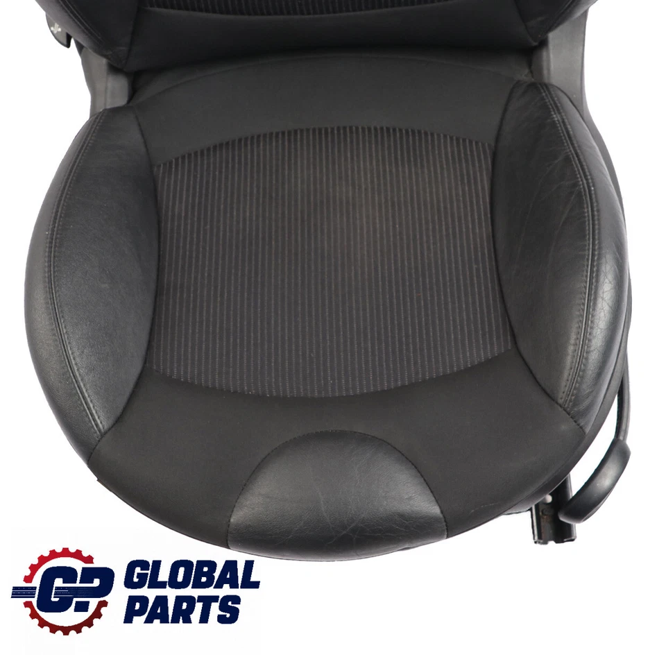 Mini Cooper R55 R56 LCI Sport Siege avant gauche en tissu noir cuir noir - Photo 3/4