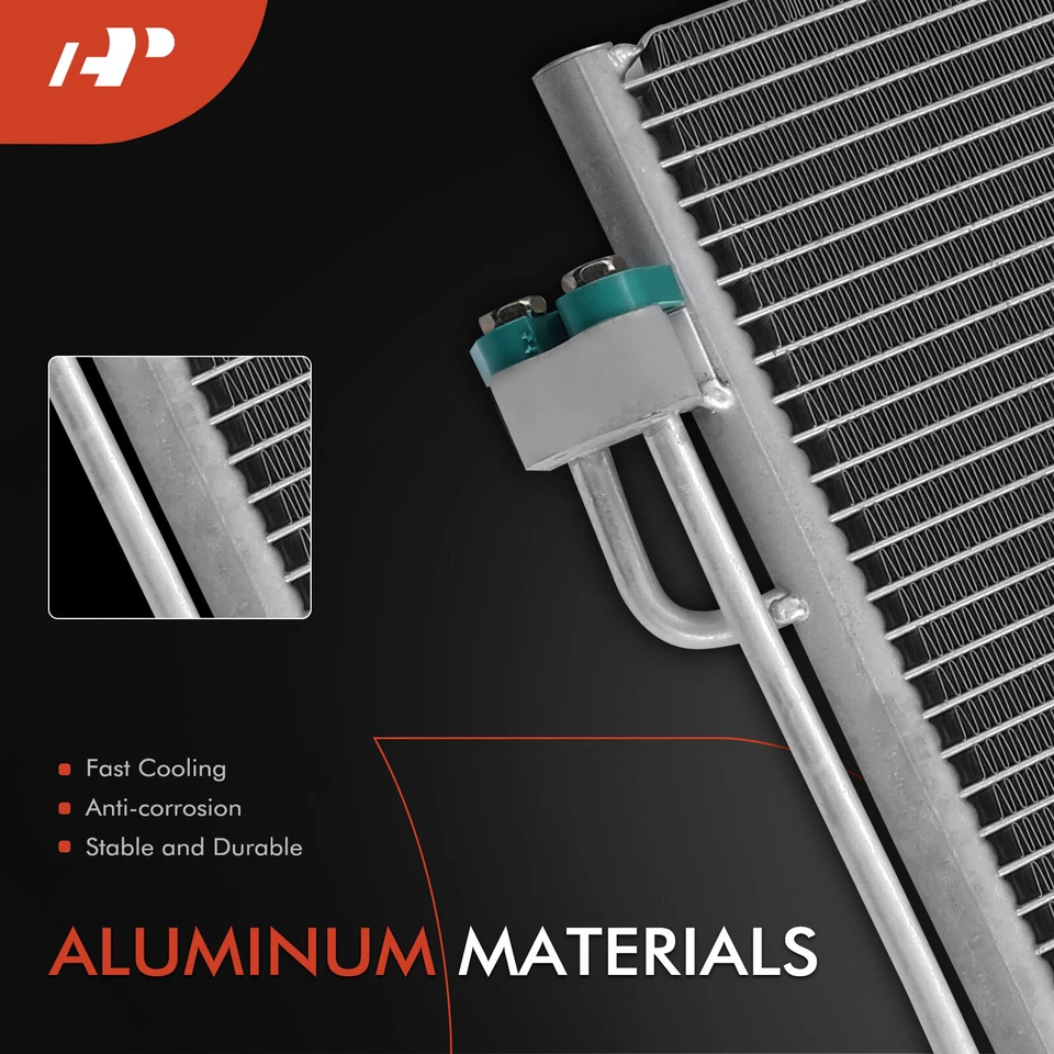 AC Condenser w/ Receiver Drier for BMW Alpina B7 528i xDrive 750i M6 550i 645Ci - Image 2 of 4