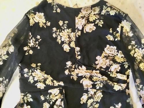 ASOS DESIGN Maternity Wrap-Waist Layered Midi Dress US Size 12 Floral Lined NEW - Picture 16 of 22