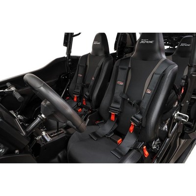Tusk 4 Point 3'' H-Style Safety Harness 2 Seat Package For Polaris GENERAL XP