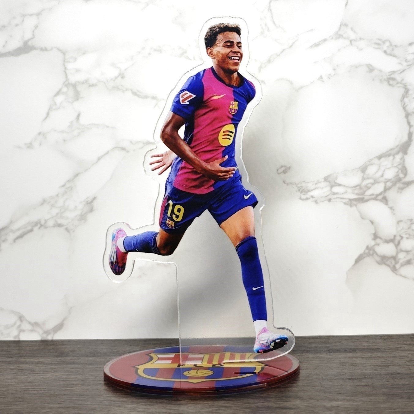 Lamine Yamal Acrylic Stand Figure - FC Barcelona Football Player Collectible