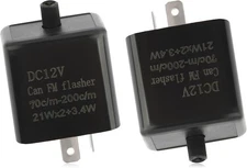 2PCS 12V LED Flasher Relay 2 Pin,Adjustable Turn Signal for Repairing... 