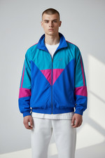 Gazelle giacca sportiva tessuto simil velluto vintage 90S tg. L veste grande