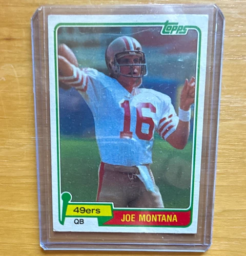 Topps 1981 Joe Montana Rookie #216 San Francisco 49ers Football Trading Card