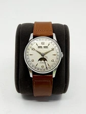 Vintage 1950's Zodiac Triple Calendar Moonphase 908 Men's 34mm Watch AS1402N!!!