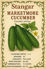 Marketmore 76 Cucumber Seeds |  NON-GMO Cucumber Seeds |  Heirloom Garden 2026