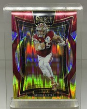 2024 Select - Concourse George Kittle #58 Red & Yellow Shock Prizm Holo 