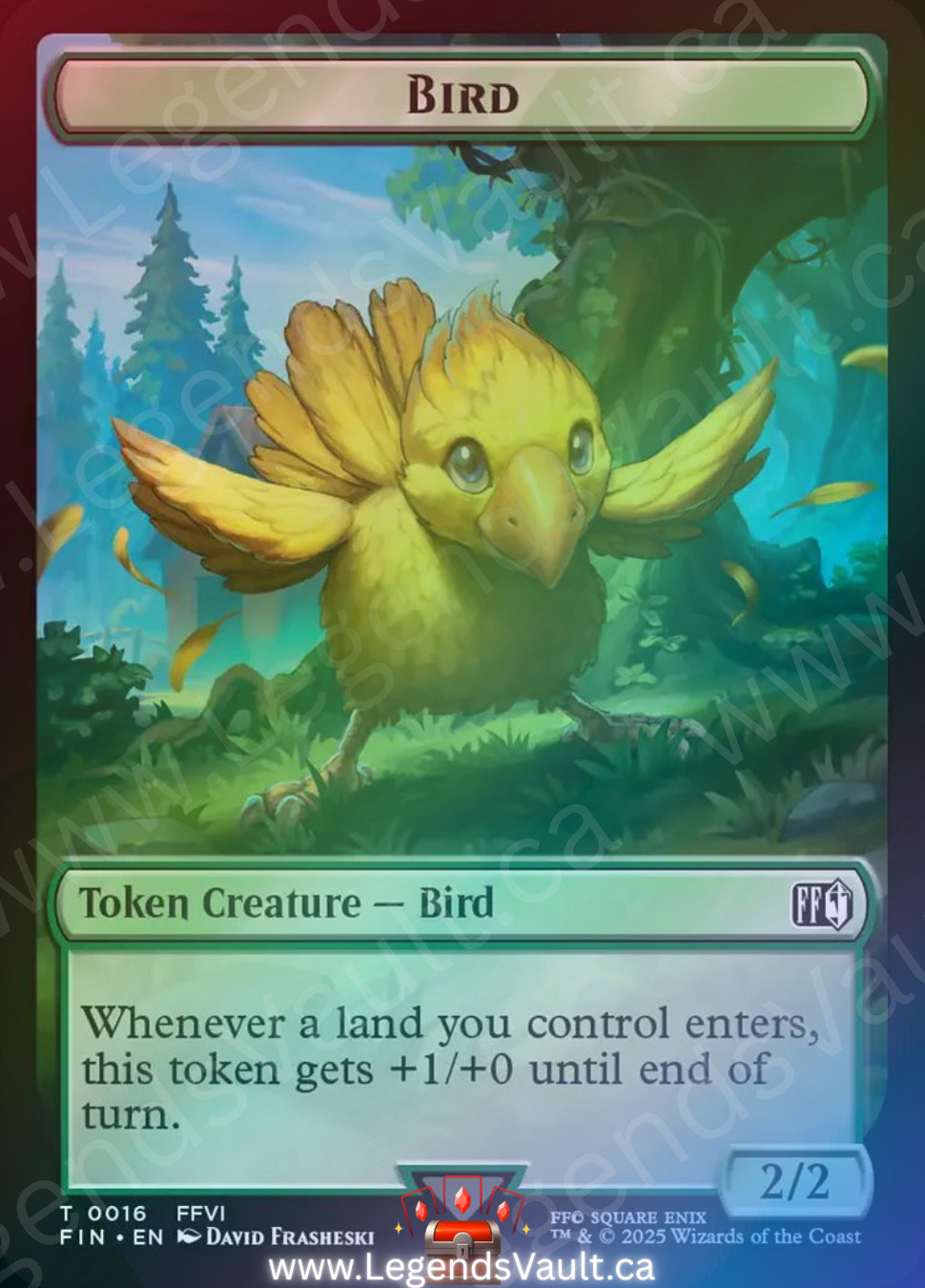 MTG FF - Magic The Gathering - Final Fantasy - Bird (T0016) Wizard (T0014) Token