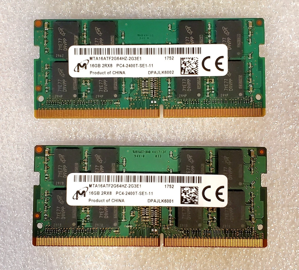 PC4-17000 (DDR4-2133) Bus Speed Computer RAM 32 GB Total Capacity
