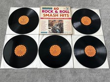 60 ROCK & ROLL SMASH HITS / EX US 5 LP 12" VINYL BOXSET GG5-D ULTRASONIC CLEANED
