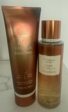 Victoria s Secret Bare Vanilla Vacation Mist Lotion 2 Pc Set NEW