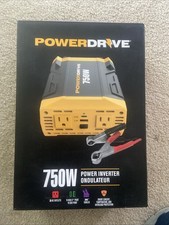 PowerDrive PWD750 750 Watt Power Inverter -12v DC to 110v AC Car Converter wi...