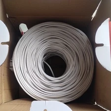 Cat6 Cable 1000ft 23AWG Solid 4 Pair Bulk Cat 6 Ethernet Cable (UTP CMR) 550MHz