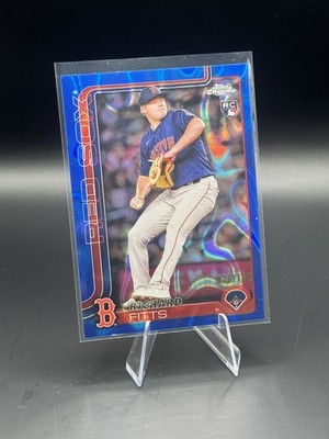 2025 Topps Chrome - Richard Fitts #72 Blue RayWave Refractor /150 (RC)