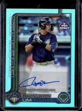 2025 Topps Pro Debut Hyungchan Um Auto Aqua Foil #/75