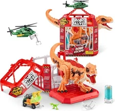 Robo Alive Dino Escape, Robotic Light Up, Vehicles with Firing Weapons,... 