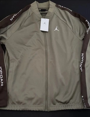 Nike Air Jordan Essentials Tracksuit Jordan Olive Jacket Mens XL New HF9339-222 - Image 1 of 4