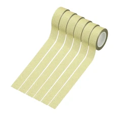 65.6 Yard Glitter Washi Tape, Colored Masking Tape Stickers, Light Golden