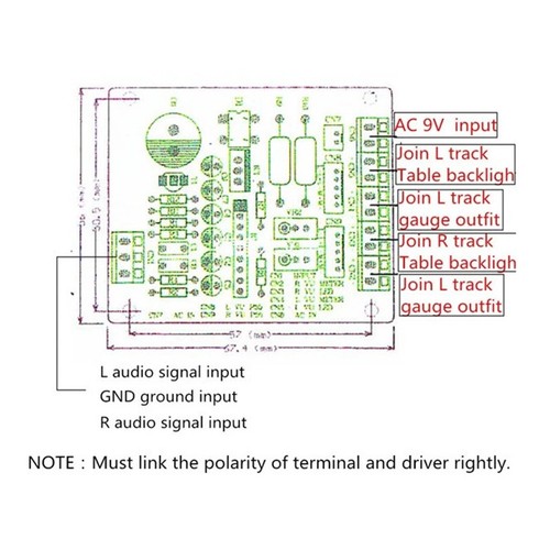 Analog VU Meter Kit 2pcs with Backlit and Driver Board for Audio Equipment - Picture 7 of 13