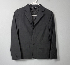 Janie and Jack Boy's Gray Wool Blend Blazer 12 Special Occasion Preppy Wedding
