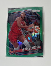 2025 Panini Prizm WNBA - Aliyah Boston #75 Green Prizm Indiana Fever Card