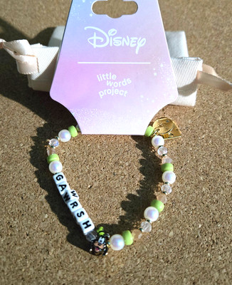 Little Words Project beaded bracelet features a ''Gawrsh'' design NEW