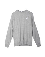 Nike Sportswear Club French Terry Crew Sweatshirt In Cotton Men Grey L