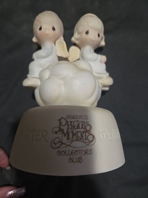 Precious moment figurine collector's club but love goes on forever