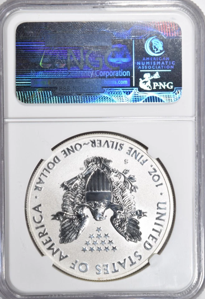 2012-S Silver Eagle $1 ~ SF Set ~ Reverse Proof NGC PF69 First Release   INV#014 - Image 2 of 2