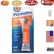 Flowable Silicone Windshield  Glass Sealer 1.5 oz - Waterproof, Durable  We...