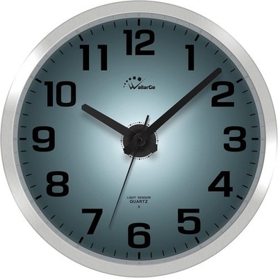 Night Light Wall Clock for Bedroom, Battery Operated, Large Digital Display,12In