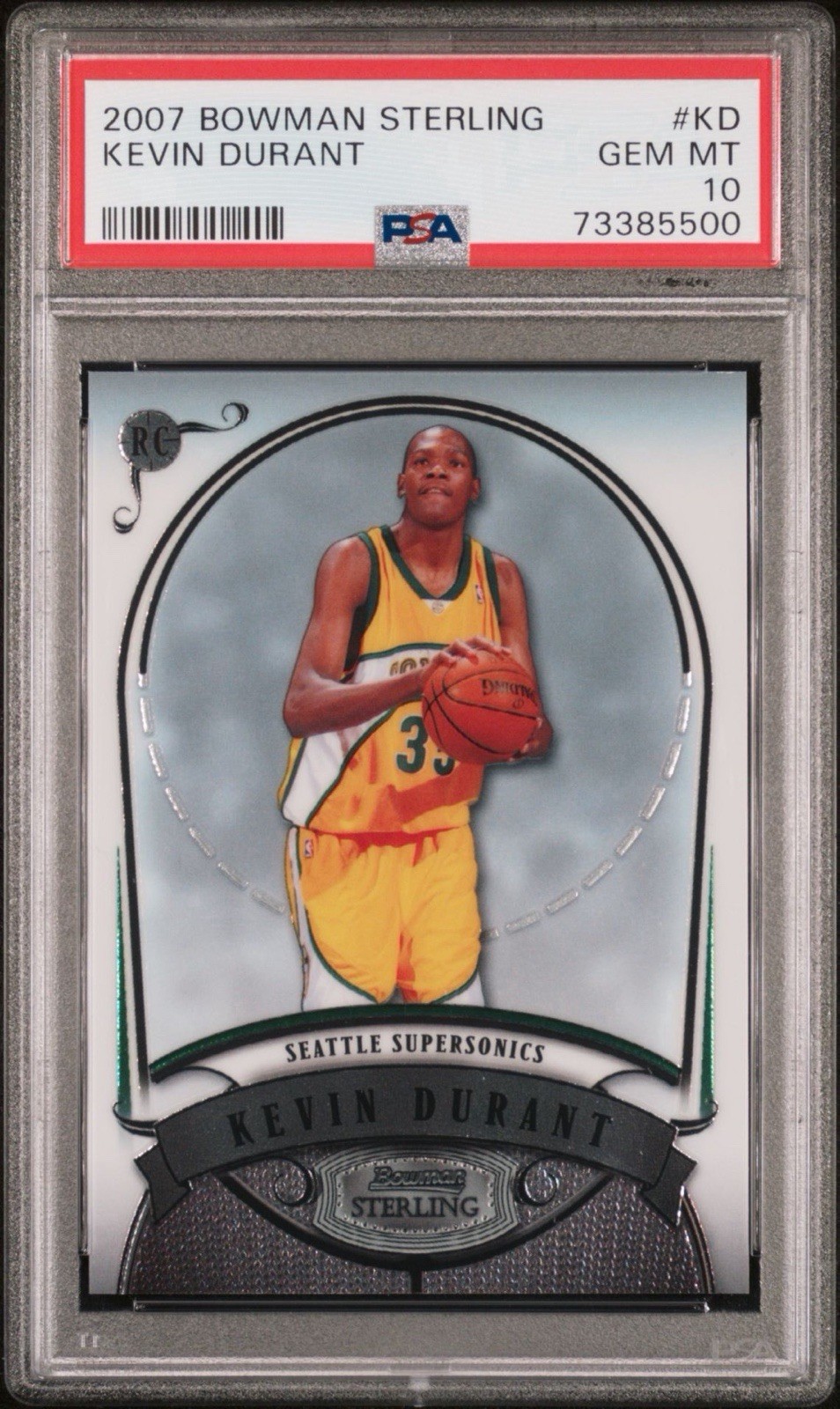2007 Bowman Sterling Kevin Durant RC PSA 10