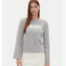 NWT DKNY XS gray sweater Reg 99  v1 