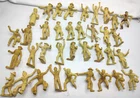 1950's Marx Western Playset 60mm Cowboy Figures Large Group #1