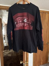 2022 Post Malone “12 Carat Toothache” Black/Red Long Sleeve Shirt