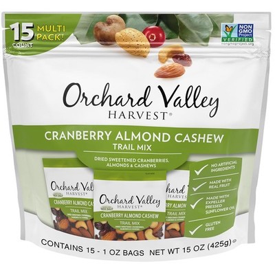 Orchard Valley Harvest Cranberry Almond Cashew Trail 0.07 Ounce (Pack of 15) 