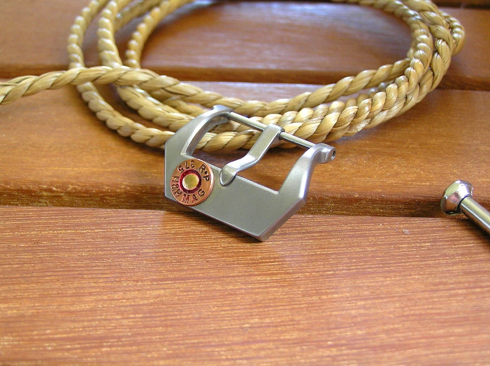 Correa de reloj hebilla 20mm titanio pulsera reloj hebilla Dieselpunk correa hebilla Foto 4 de 4