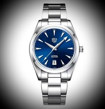 New Rollstimi 39 mm NH35 Blue Aqua Terra homage, Sapphire Crystal. Brand New.