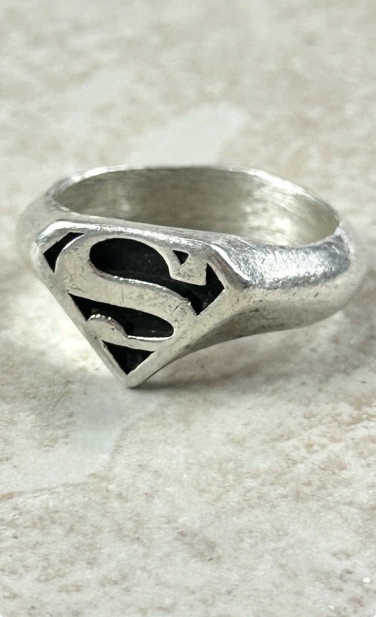 sterling silver superman ring products for sale | eBay