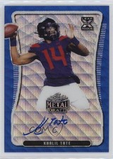 2021 Leaf Metal Draft Flashback Base Blue Wave 20/20 Khalil Tate Auto 1n86