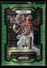 2023 Panini Prizm #267 Christian McCaffrey Neon Green Pulsar