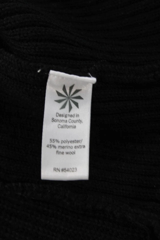 Suéter pulôver Athleta unissex preto gola alta tamanho P - Imagem 4 de 4