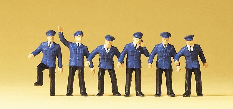 DB Railway Personnel (6) HO/OO gauge Figures Preiser 14012