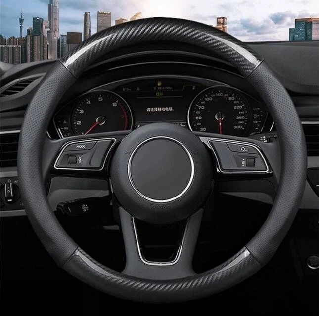 Cubierta Volante 15"38cm Cuero+Fibra Carbono Para Lotus Todos los Modelos Foto 2 de 4