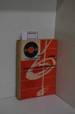 Bielefelder Katalog 1/1961. Katalog der Schallplatten klassischer Musik
