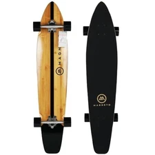 44 in Kicktail Cruiser Longboard Skateboard Bamboo Hard Maple Deck,Retro Surf