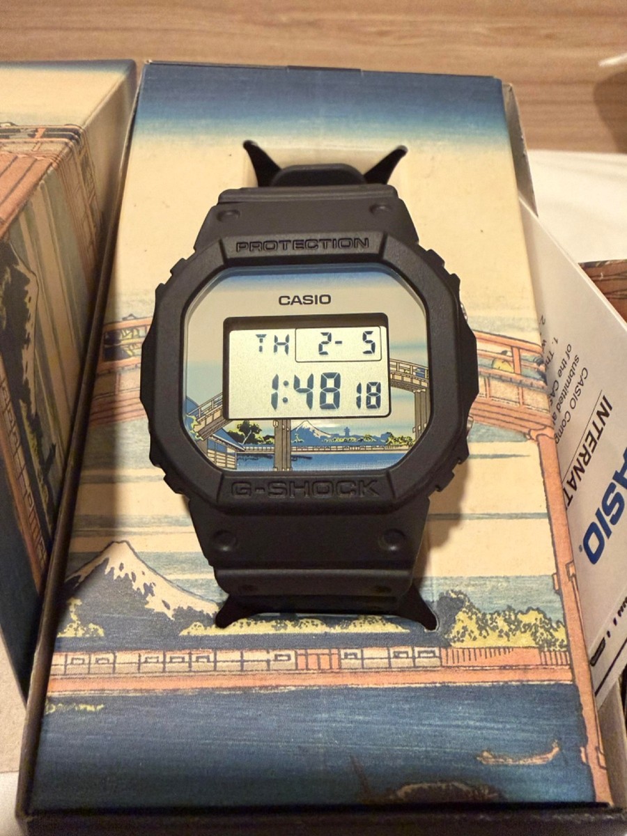 Casio G-SHOCK DW-5600KHFM25-1JR Katsushika Hokusai Japan Watch | eBay